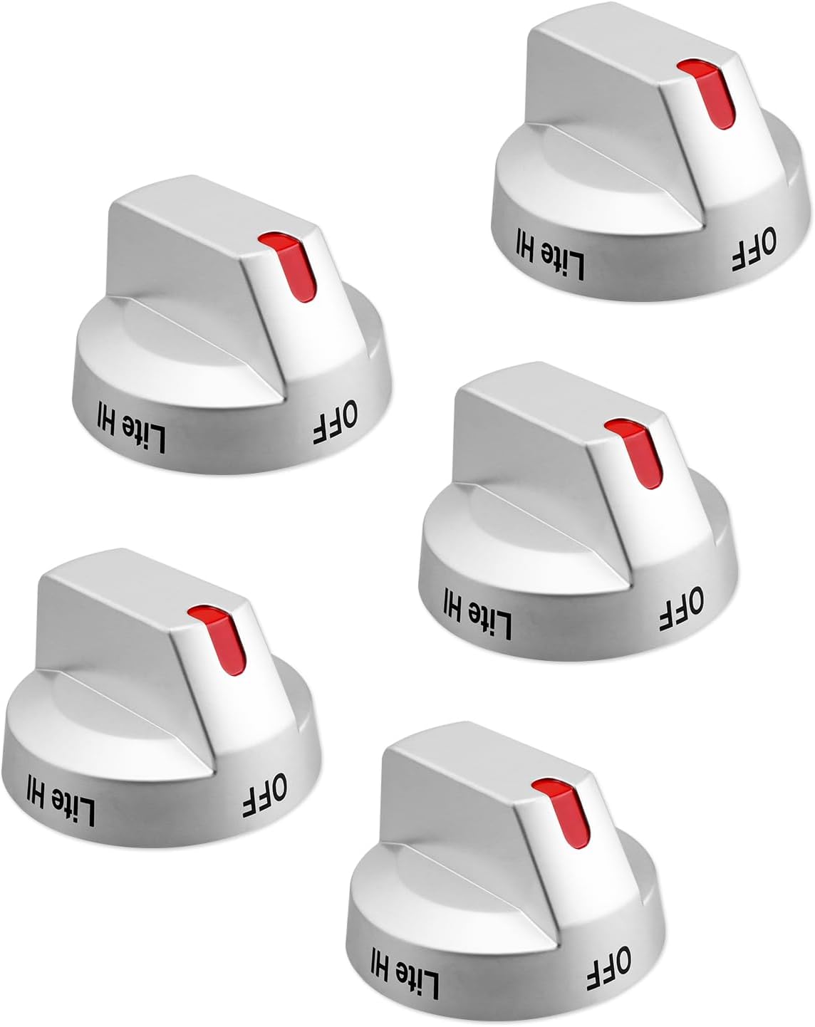 DG94-03500A/Z Stove Knob Replacement Fit for Samsung Electric Gas Range Knobs Replace DG94-03500A DG94-03500U DG94-03500W Gas Stove/Oven Knob NX60T8111SS NX60T8311SS NX60T8711SS/AA, 5PCS