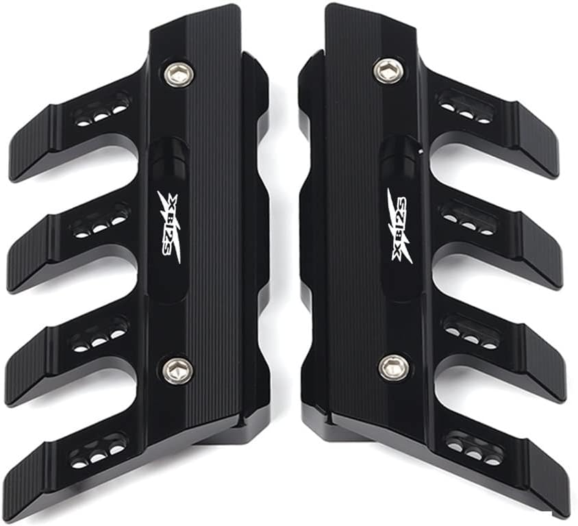 SCUUBE for Buell XB12S XB 12S XB12SCG Motorcycle Fall Side Guard Front Fork Protector Front Fender Protection Block Side Guard CNC Aluminum Motorcycle Accessories (Color : Black)