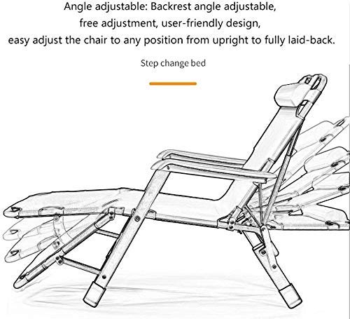 Fauteuil inclinable pliable ergonomique contre le mal de dos sur terrasse - 7