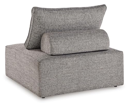 Signature Design by Ashley Bree Zee Contemporary Nuvella Weather Resistant Fabric Tufted Armless Outdoor Lounge Chair with Cushion and PVC Cover, Gray by Signature Design by Ashley - Image 2