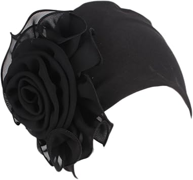 Unisex Turbans   Black, One Size