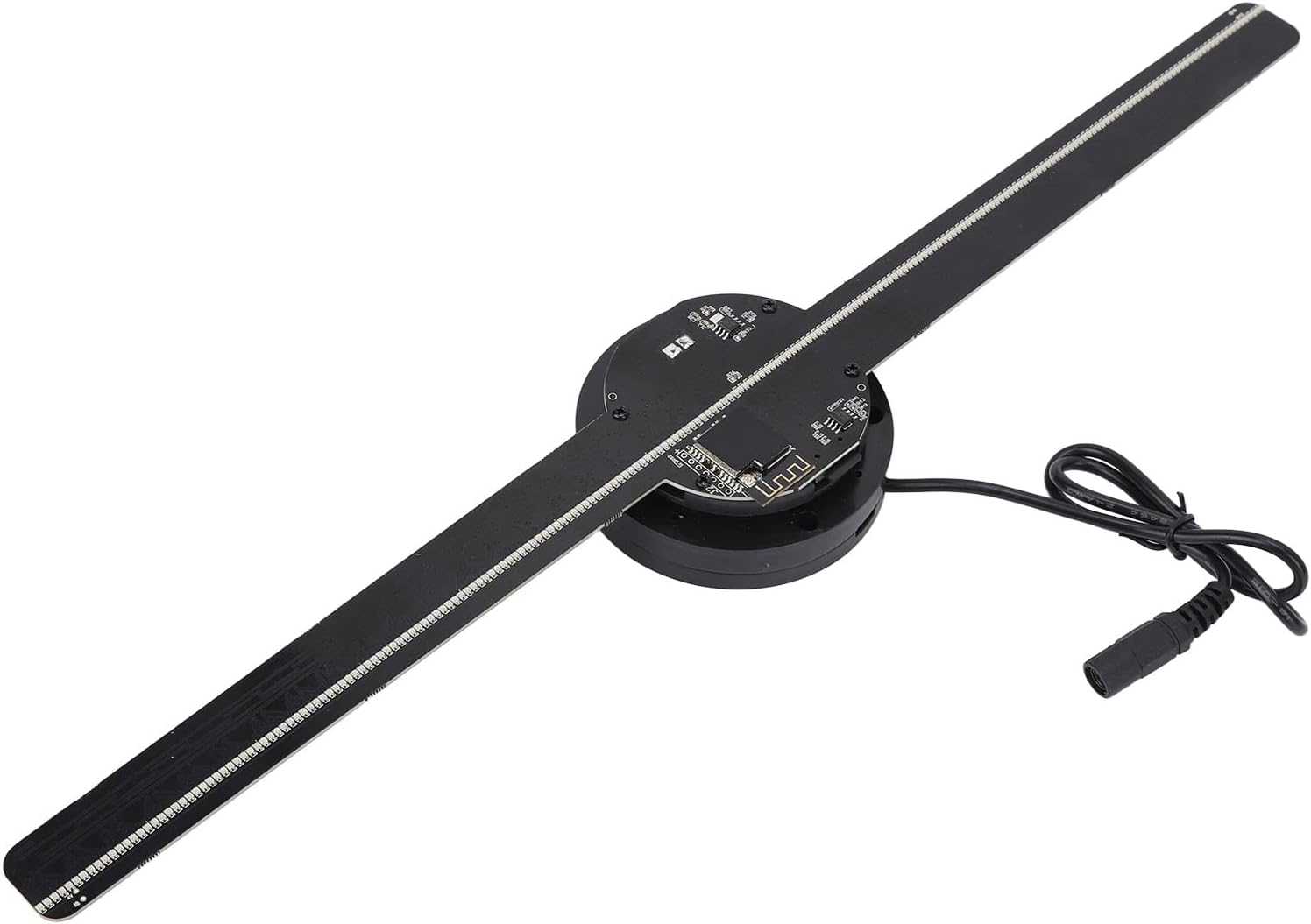 Bewinner 3D Hologram Fan - 16.5In 224Pcs LED 700 Video Library 3D Advertising Projector Display, Halloween Holographic Projector with 1.2In Ultra Thin for Business Store Signs (UK Plug), DUCRQF6BP0-13