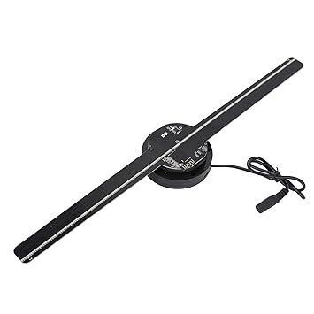 3D Hologram Fan, 3D Holographic Advertising Machine, 3D Hologram Fan Display Projector, 224 LED Light Beads for Business Store Shop Bar Supermarkets(#1)