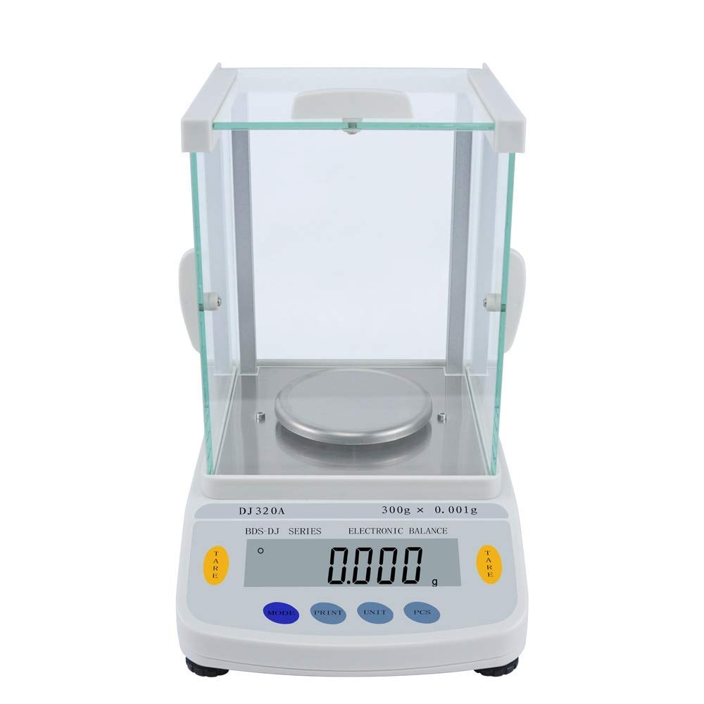 Balance d'analyse de Laboratoire numérique Balance électronique Haute précision 200g/1mg Balance expérimentale avec Balance de Poids en Or Bijoux LCD