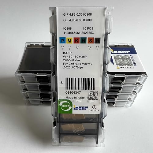 Lames en carbure GIF4.86-0.30 IC808 plaquettes de coupe amovibles pour usinage CNC