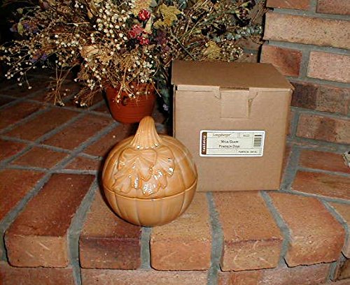Longaberger Milk Glass Pumpkin Dish by Longaberger