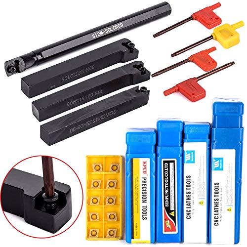 10 piezas de inserts de carburo con herramienta para torno