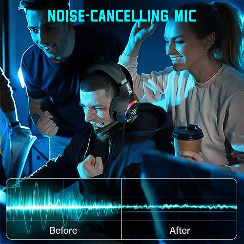 Tatybo RGB Gaming Headset with Surround Sound & Noise Canceling - Image 4