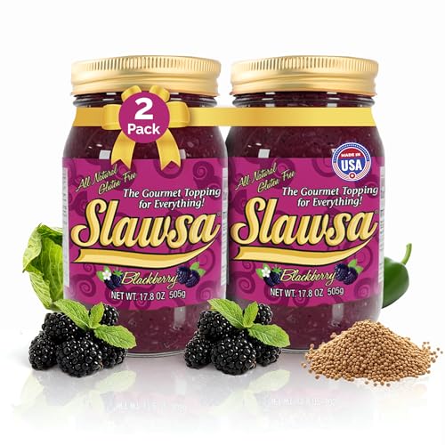 Slawsa Blackberry Gourmet Topping 2-Pack | Sweet & Tangy Relish