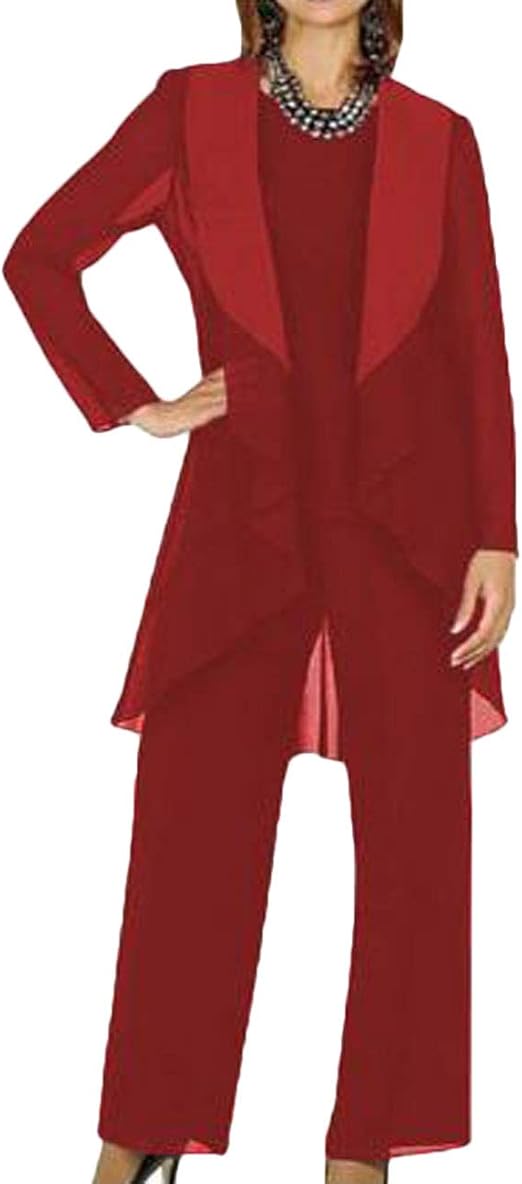 red pantsuit for wedding