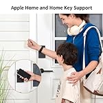 Aqara Smart Lock U50, Keyless Entry Door Lock with Apple Home Key, Bluetooth Deadbolt Lock, App Remote Control, Supports Apple HomeKit, Matter, Google Home, Alexa, IFTTT, Black - Image 2