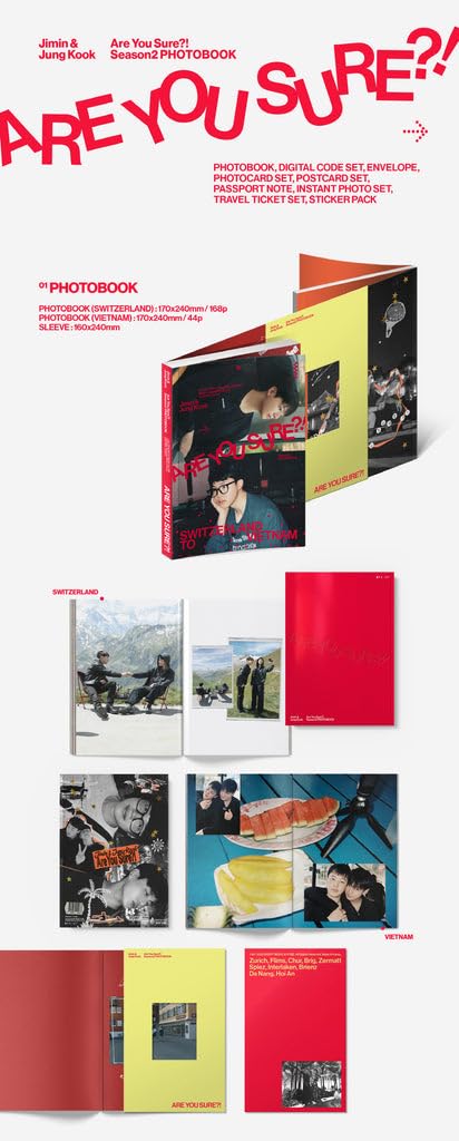 Amazon.com: Jimin x Jung Kook - Are You Sure?! Season2 PHOTOBOOK