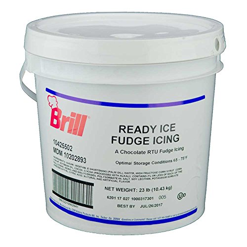 Brill Transmart Fudge Icing, 23 Pound Pail -- 1 each.