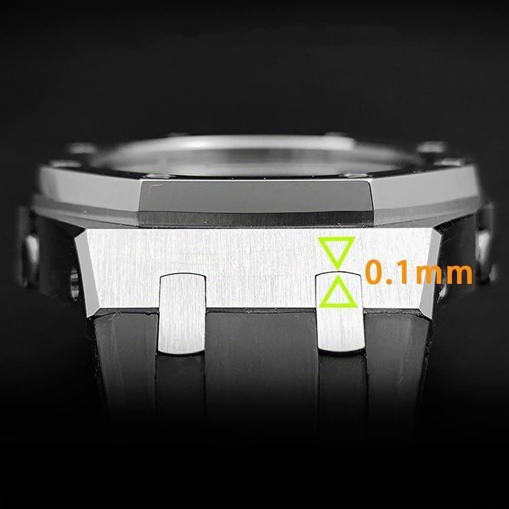 INFRI Ga2100 Gm2100 Mod Kit 5. Generation Metall Uhrengehäuse Ga2110 Eiche Edelstahl Ersatz Zubehör, Ga2100, Edelstahl, Achat