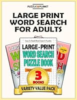 Large Print Word Search For Adults: Word Search Puzzle Books Value Pack: Volume 1 (Puzzle Books Value Packs) 1540745376 Book Cover