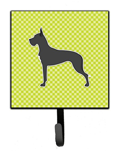 Great Dane Checkerboard Green Leash or Key Holder