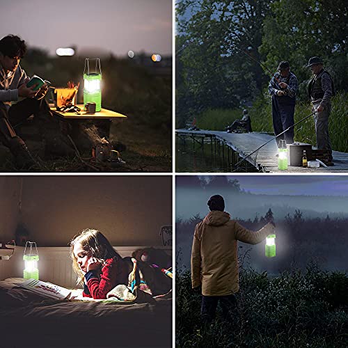 Led Lanterns For Power Outages, Hand Crank & Solar Powered Camping Lantern Flashlight, Collapsible Lanterns With Usb Input & Output Port,Waterproof #TOP7