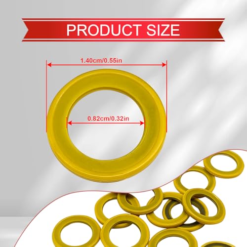 Image of 15 Gearcase Drain Plug Seal Washer Gaskets - Drain Screw Gaskets Compatible with Mercury Marine /Mercruiser Lower Unit Grease Gaskets Washer Drain Plug Seal 26-830749 8M0204693