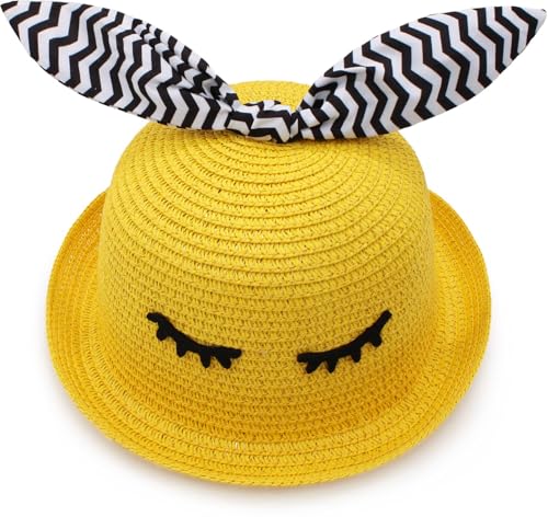 Image of VRITRAZ Baby Boy's and Girl's Kids Children Cute Printed Cartoon Gift Summer Fancy Dress Straw Fasion Hat Cap 1