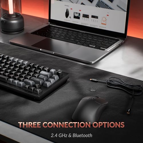 Image of Keychron V1 Ultra 8K Polling Rate Wireless (2.4 GHz & Bluetooth) ZMK Customizable Mechanical Keyboard with Hot-swappable Switches 660-Hr Battery PBT Keycaps for Mac Windows Linux