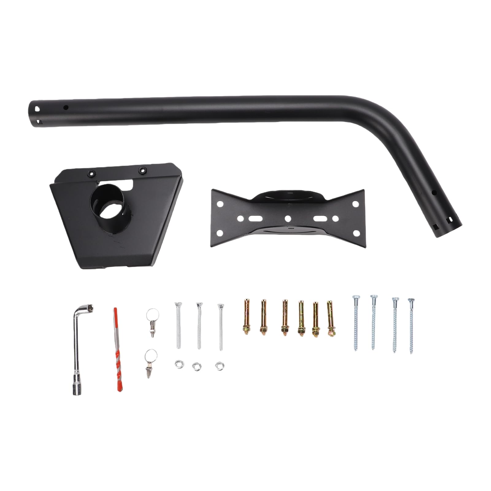 Generic Kit de Montage Satellite Réglable pour Paraboles Standard 4 4X V3, Structure en Alliage D'aluminium, Parfait pour les Installations sur le Toit et les Murs