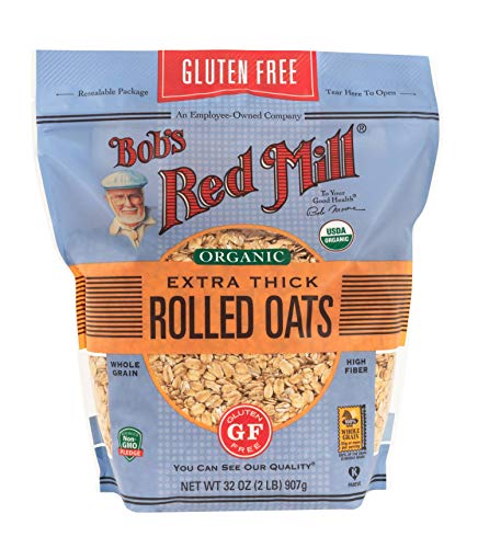 Bob's Red Mill Organic Gluten Free Extra Thick Rolled Oats, 32oz - image 1