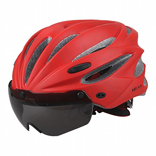 Casco de bicicleta con gafas magnéticas de diseño integrado y alta protección