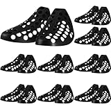 Mifoci 10 Pairs Large Plastic Shoe Trees for Sneakers Aerated Shoe Trees Stretcher for Shoes and Boots, Black (Black,Large)