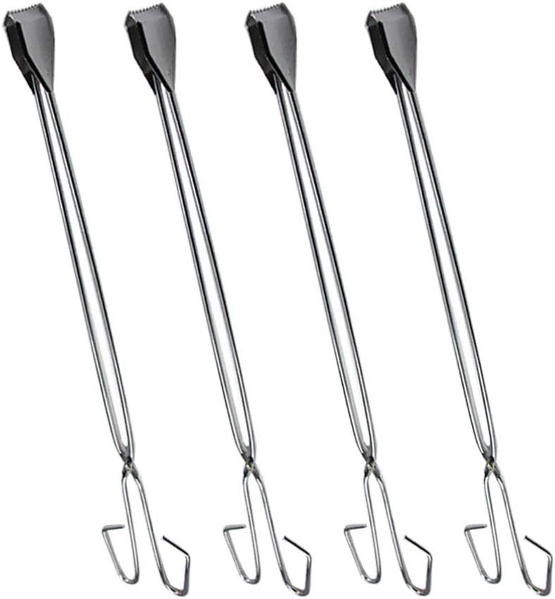 YARDWE Stainless Steel Scissor Tongs| 12 Pick Up Stick Grabber, Metal Clip Reacher Grabber Pickup Tool, Trash Picker Upper Grabber, Litter Picker, Garden Nabber : Industrial & Scientific