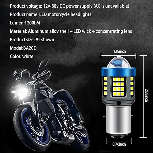 MCK Auto - Lampadine per fari per moto scooter