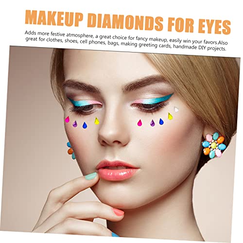 FRCOLOR 5 Folhas De Maquiagem Para Os Olhos Strass Decalques De Unhas Para Crianças Strass Para Unha