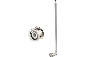 Bingfu Police Scanner Antenna 20-1300MHz 7 Sections Telescopic BNC Male Antenna