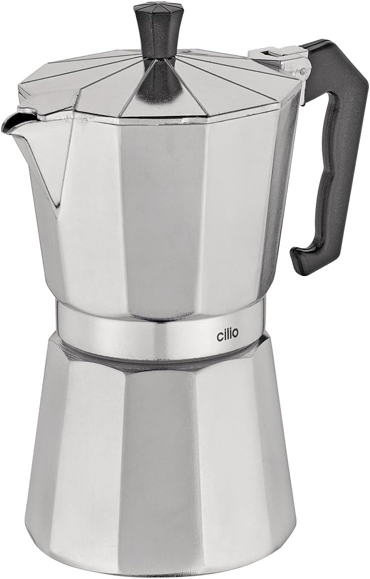 Cilio Classico Stovetop Espresso Maker, Black, 15 Ounce