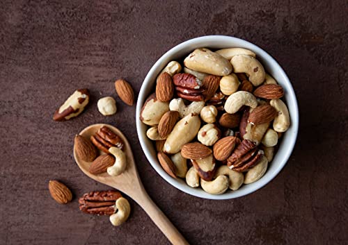 Organic Deluxe Unsalted Nuts Mix, 2 Pounds – A Blend Of Dry Roasted Organic Raw Pecans, Cashews, Hazelnuts, Almonds, And Brazil Nuts. Non-Gmo, Oven Roasted, No Oil Added, Kosher, Vegan, Bulk Snack #TOP6