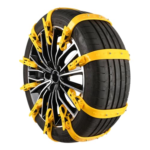 Car Snow Chains for Audi S5 2010-2025 Coupe/Convertible 4-Seater, All-Weather Safety Snow Chains Easy On/Off Abrasion Resistance for 165-315mm Tires,10Pcs