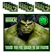 The Incredible Hulk Stickers Party Favors Supplies Decorations Gift Bag Label Stickers ONLY 3.75" x 4.75" -12 pcs Avengers Infinity War Movie