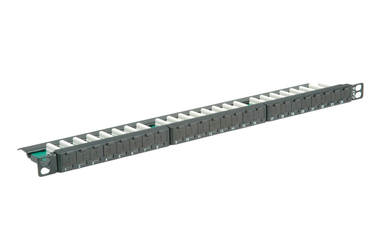 ROLINE 26110372 Kat. 6 48,26 cm (19 Zoll) Patchpanel, geschirmt schwarz