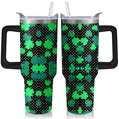 Lumumanber 40oz St Patricks Day Tumbler with...