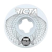 Ricta Wheels Wireframe Sparx Skateboard Wheels 99a White 54mm