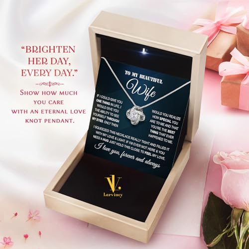 Christmas Gifts For Wife From Husband - To My Wife Necklace With Heartfelt Message And Elegant Gift Box, To My Soulmate Necklace For Women, Birthday Gifts For Wife, To My Wife Gifts From Husband - Image 4