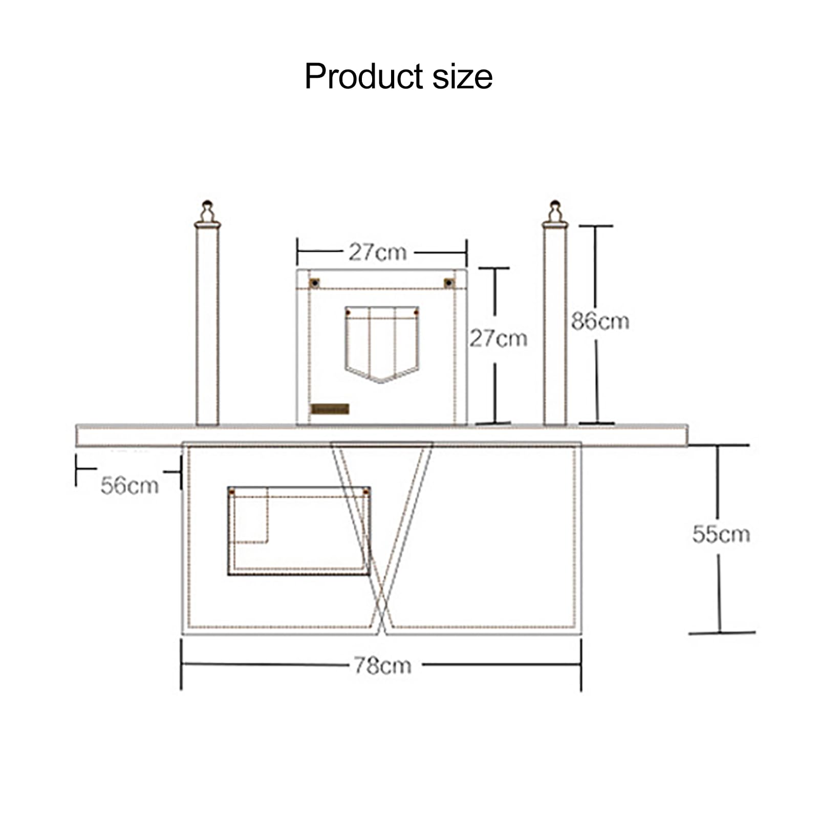Tablier de cuisine en denim unisexe avec dos croisé réglable avec poches pour chef cuisinier peinture