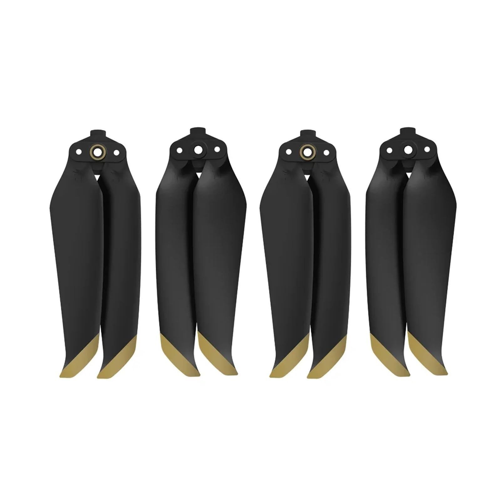 Hélices à dégagement Rapide 7238F for Air 2S/Mavic AIR 2, pales à pales, Ventilateur à Faible Bruit, pièces de Rechange, Accessoires de réparation(Black Gold 4pcs)