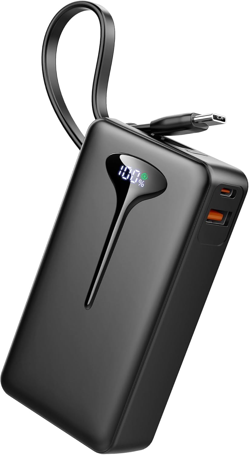 Power Bank High-Speed Charging 10000mAh, PowerBank Dual Current Mode Phone Battery Pack with USB-C Input & Output, Portable Charger Triple 3A for iPhone 16 15 14 Pro Max iPad Samsung Xiaomi