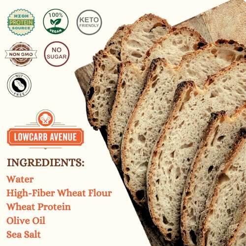 Dr. B\'s New York Style Sourdough Boule 3g Net Carbs & 6g Protein | Low Carb, Vegan, Nut-Free, Sugar-Free | Fresh Artisan Bread with Only 3 Simple Ingredients (2 Pack (20 oz), Sliced)