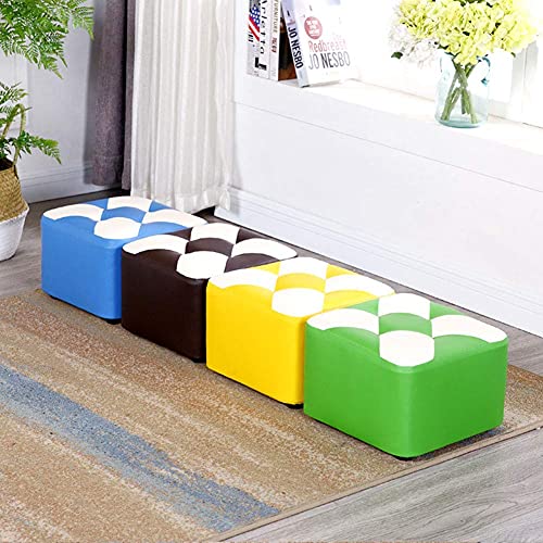 Pouf carré ottoman en cuir violet idéal pour sublimer votre balcon