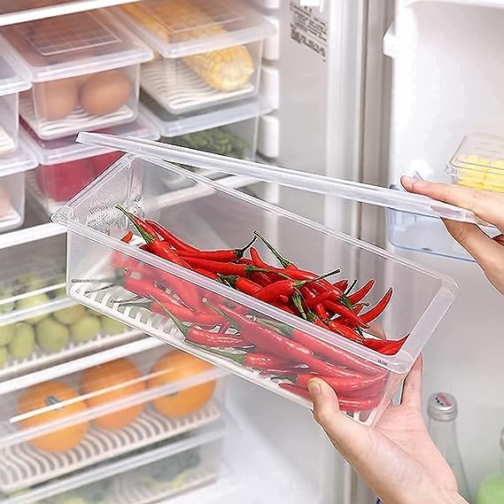See full amazon price history chart for Viraaji Fridge Storage Boxes Fridge Organizer with Removable Drain Plate Fridge Storage Containers Storage Containers for Fish, Meat, Vegetables, Fruits Fresh Longer 1500 ML Container Box (6) Viraaji Fridge Storage Boxes Fridge Organizer with Removable Drain Plate Fridge Storage Containers Storage Containers for Fish, Meat, Vegetables, Fruits Fresh Longer 1500 ML Container Box (6) (B0CDM4CTK4) Amazon Price History, Amazon Price Tracker