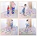 AGYHAM Hop Floor Hopscotch Ring Game, Kids Balance Coordination Agility Speed Training Game Equipment, 10 Rings10 Buckle (Size : 38cm/15in)