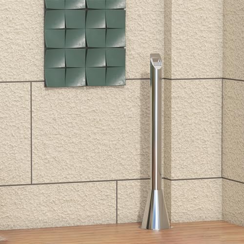 Image of AIWFL Stainless Steel Butt Receptacle Disposal Outdoor Floor Standing Ash Bin Commercial Trash Can for Homes Offices Restaurants Bars Convenience Stores