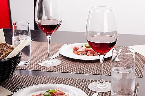 Image of Forestamart ||Set of 6pcs||320ml Red /White Wine Glasses Set || Durable Long Stemmed Crystal Clear Glasses || Lead-Free Goblet || Perfect for Home ||Wedding Party|| Christmas