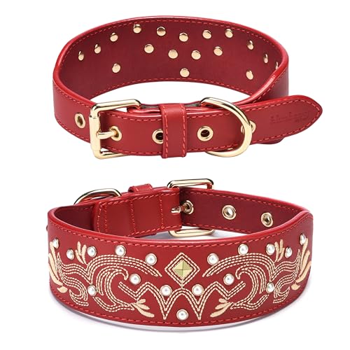 Blueberry Pet Western Leather Collar